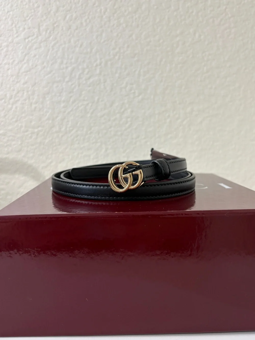 Gucci Leather GG Belt 95cm